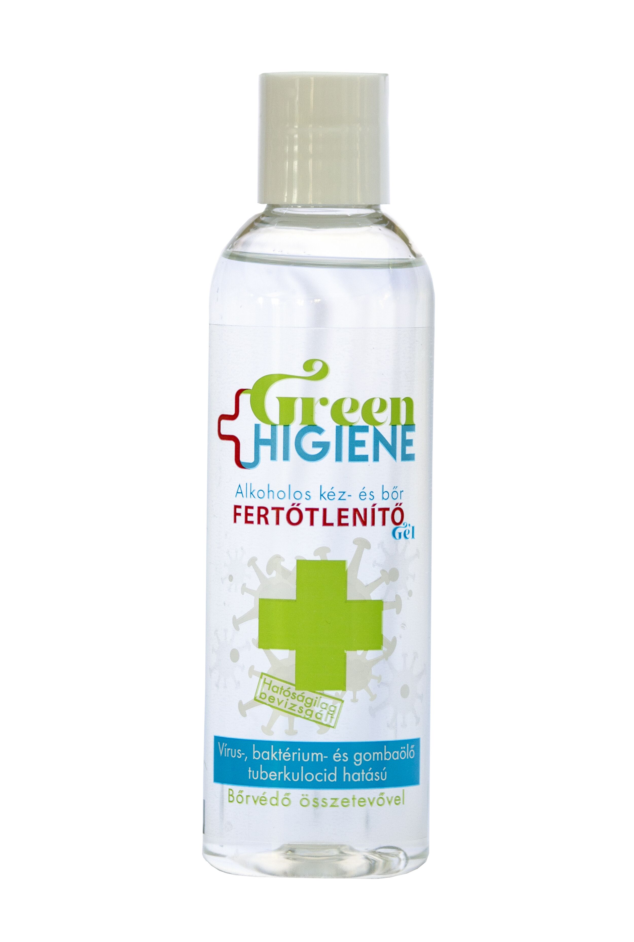 Green Higiene Alkoholos Kéz- és bőrfertőtlenítő gél kupakkal 200 ml