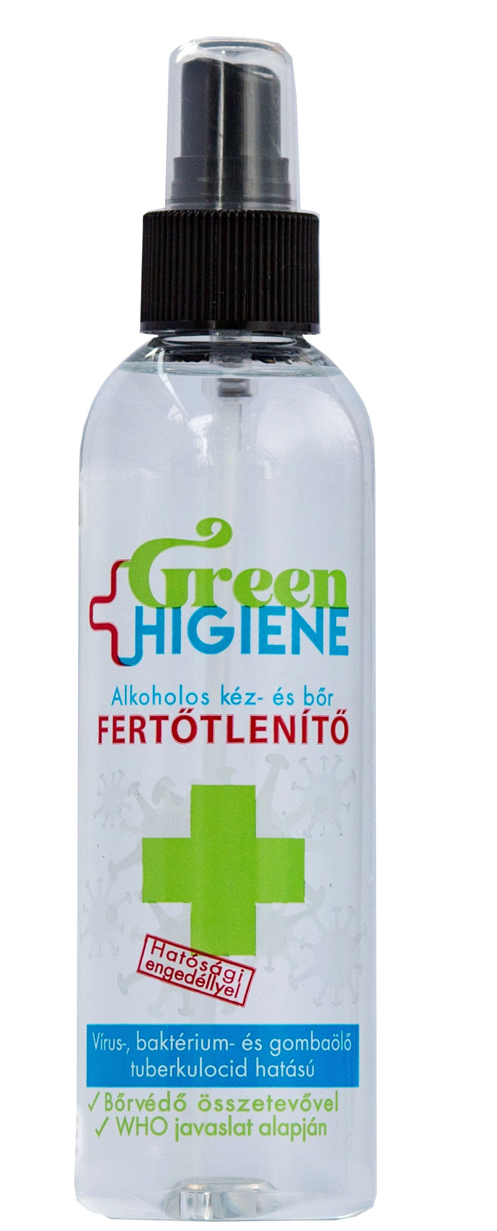 *Green Higiene Alkoholos Kéz- és bőrfertőtlenítő folyadék szórófejjel 200 ml